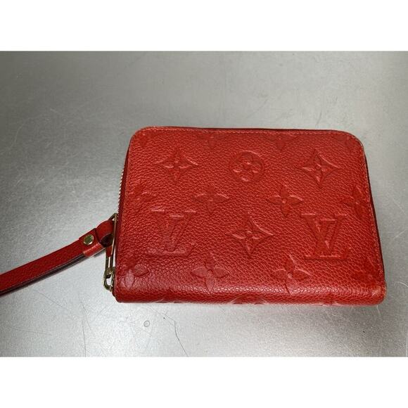 Louis Vuitton Portefeuille Empreinte Secret Compact Wallet Red Gold Hardware - Picture 1 of 10